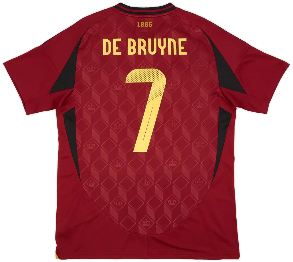 2024-25 Belgium Home Shirt +De Bruyne