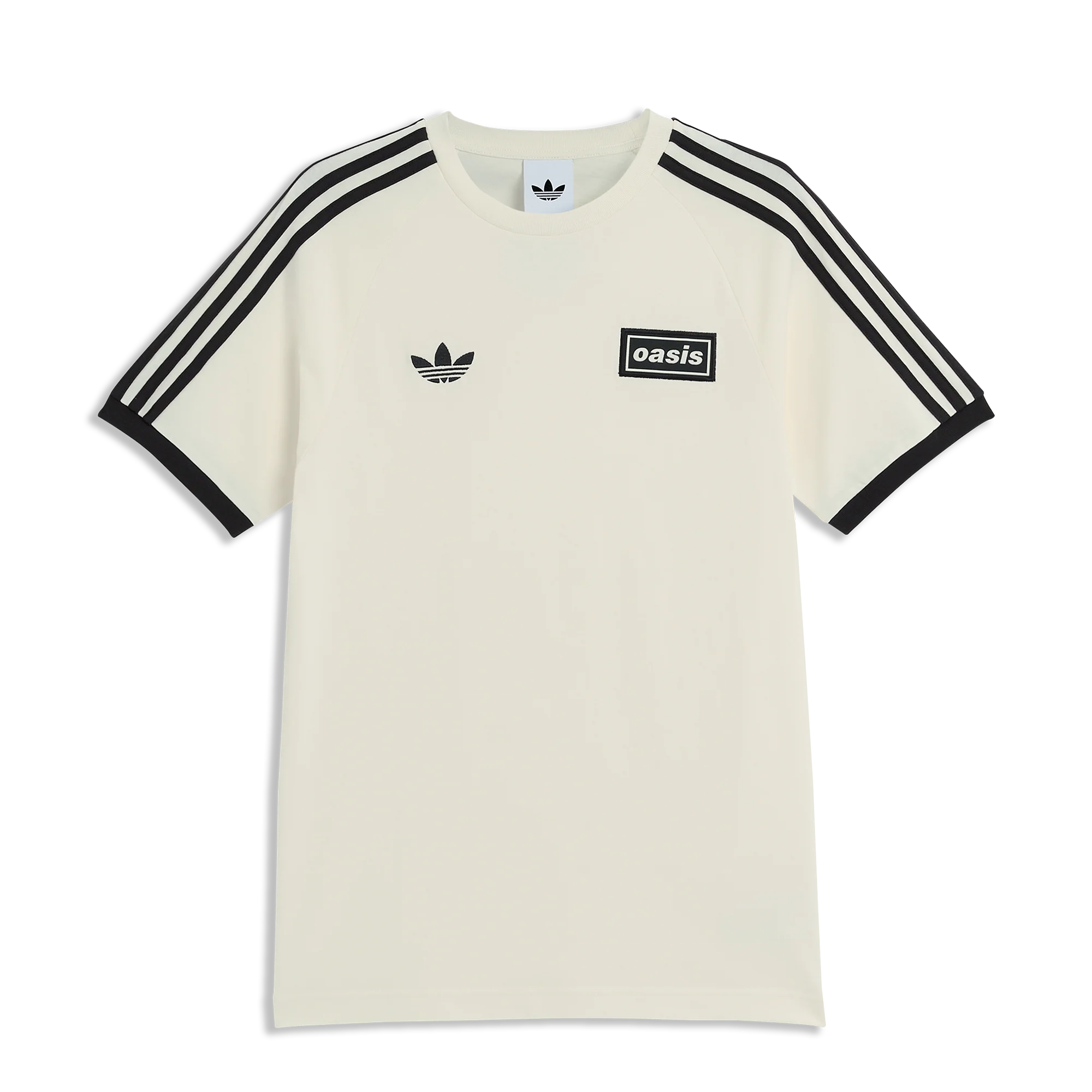 Oasis Live '25 Adidas 3 Stripes T-Shirt White