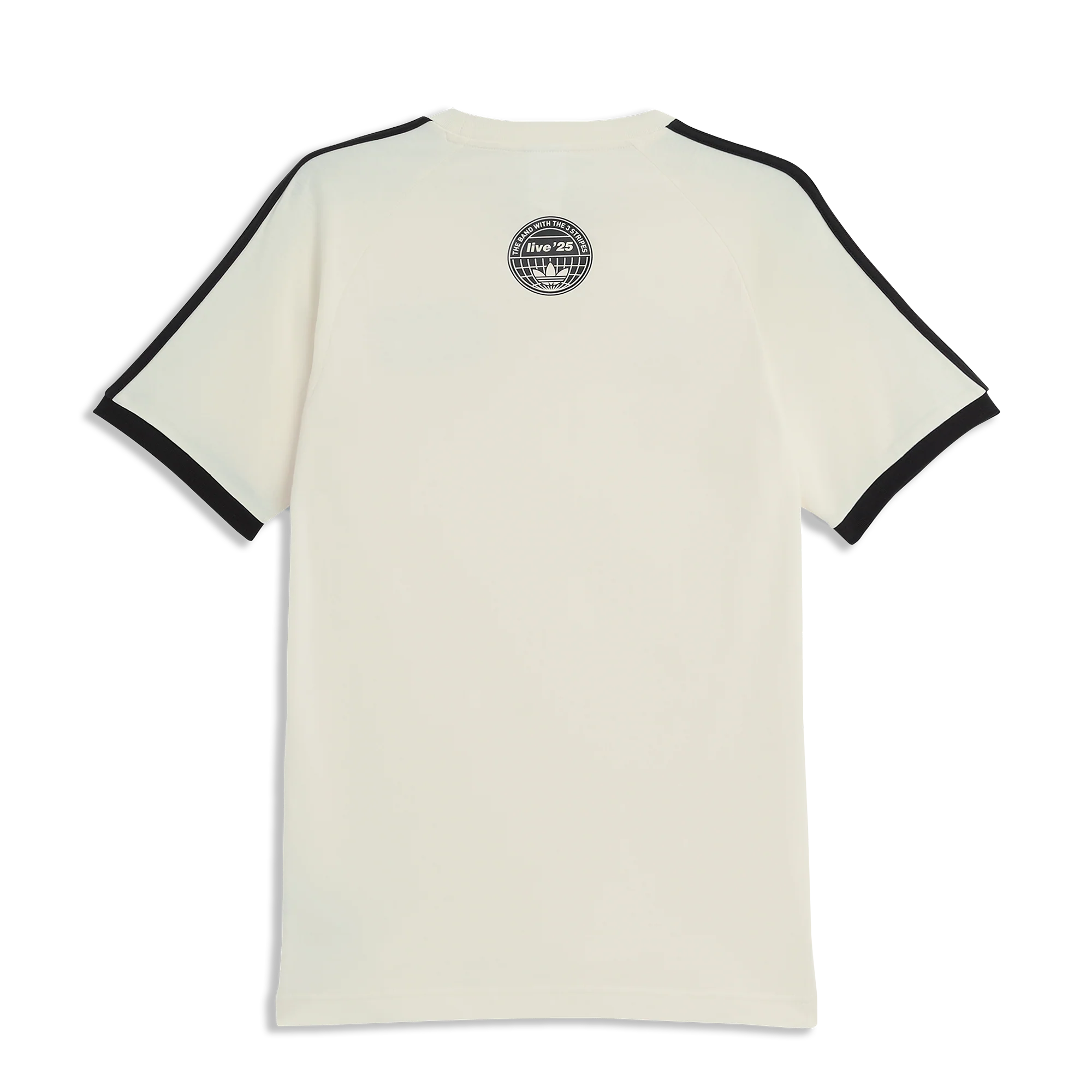 Oasis Live '25 Adidas 3 Stripes T-Shirt White