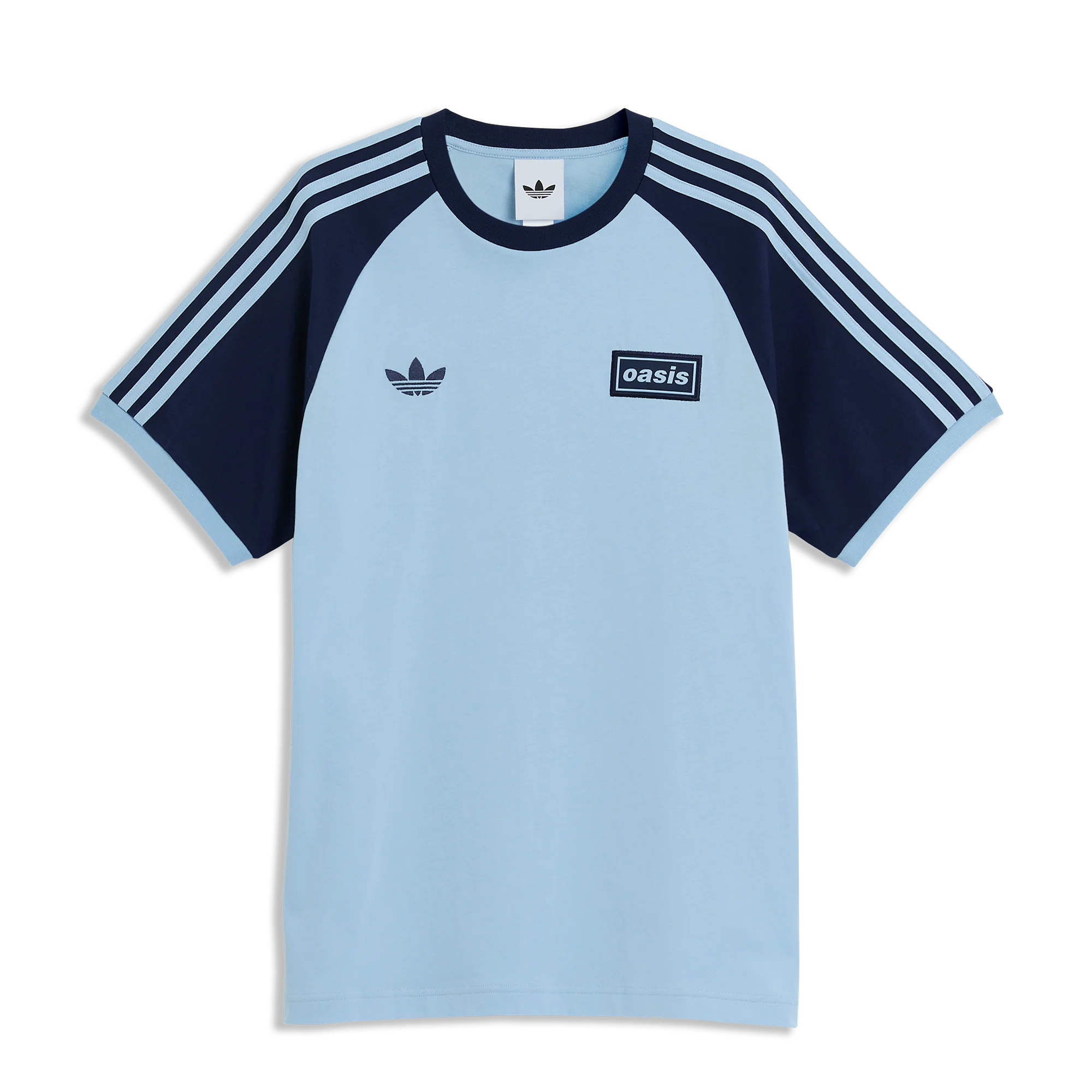 Oasis Live '25 Adidas 3 Stripes T-Shirt Sky