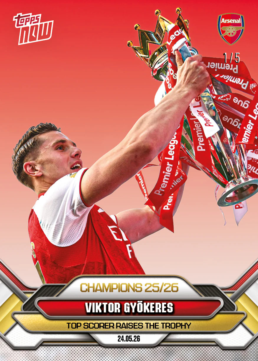 [5/31限時預購] Viktor Gyökeres - 2025-26 Arsenal FC Topps NOW® - Card 3
