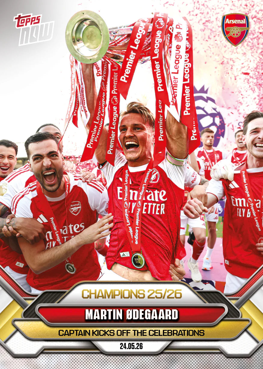 [5/31限時預購] Martin Ødegaard - 2025-26 Arsenal FC Topps NOW® - Card 7