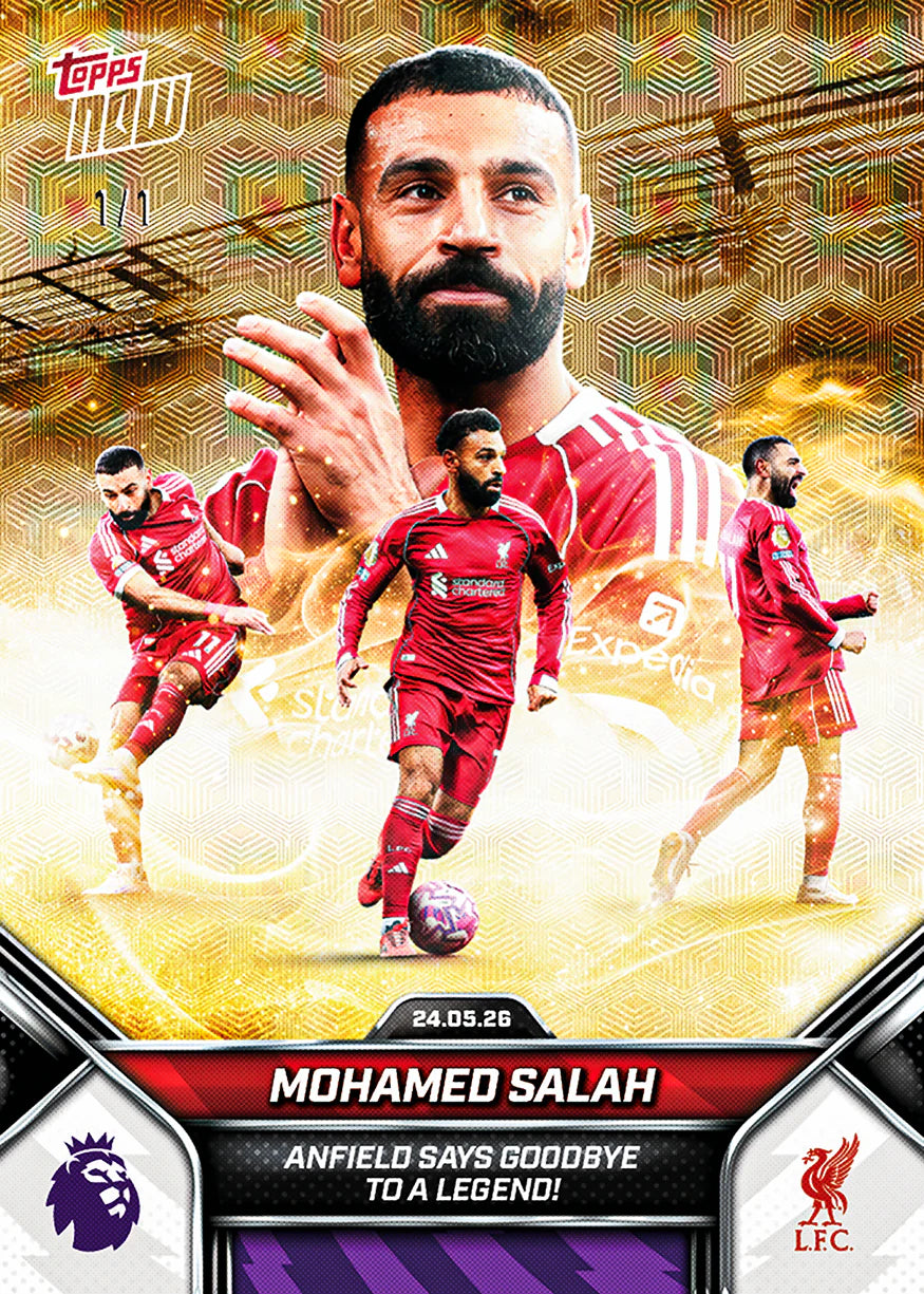 [6/2限時預購] Mohamed Salah - 2025-26 Premier League Topps NOW® - Card 203