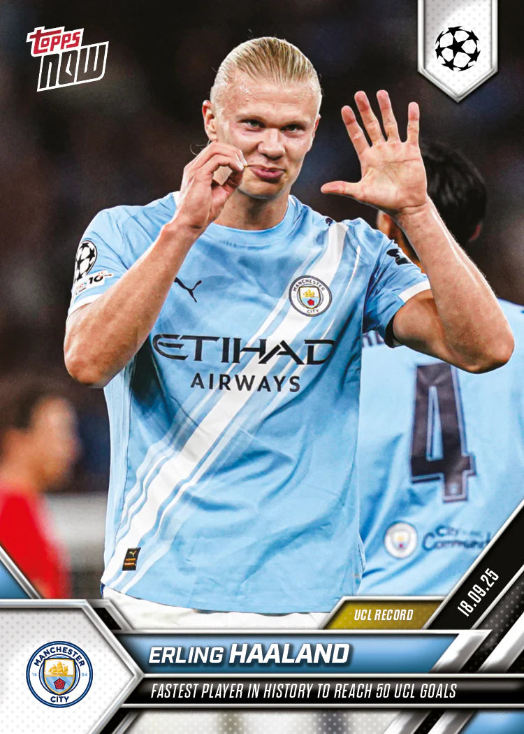 ToppsNow | Erling Haaland | 2025-26 UCL | Card 20