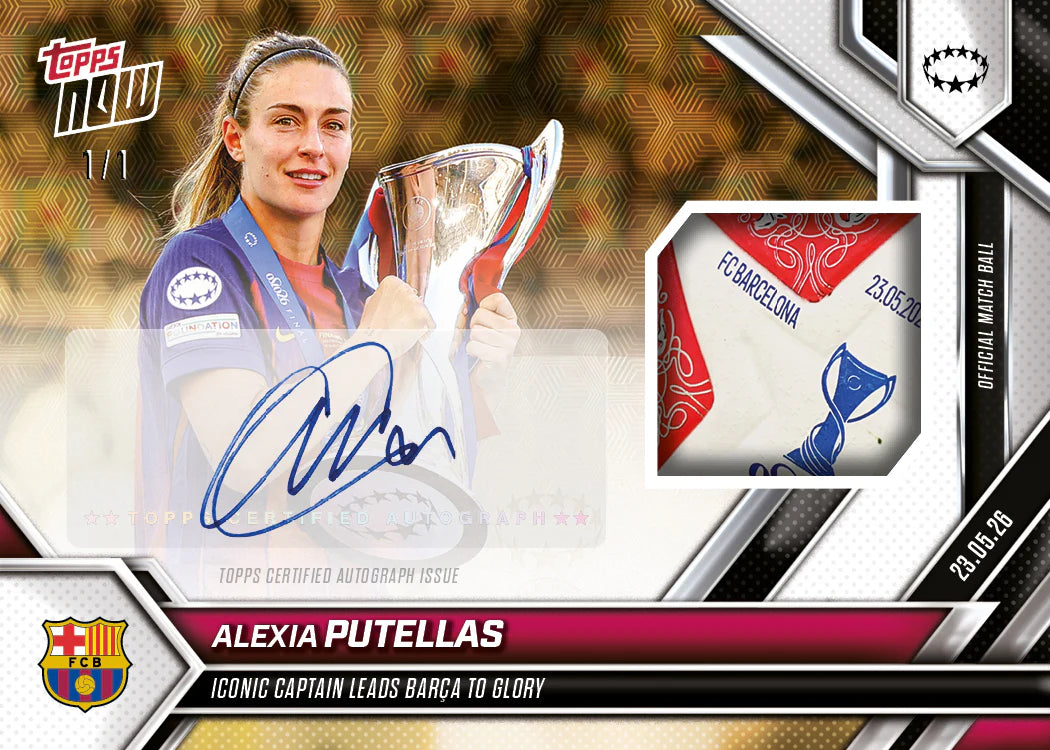 [6/2限時預購] Alexia Putellas - 2025-26 UWCL Topps NOW® - Card 31