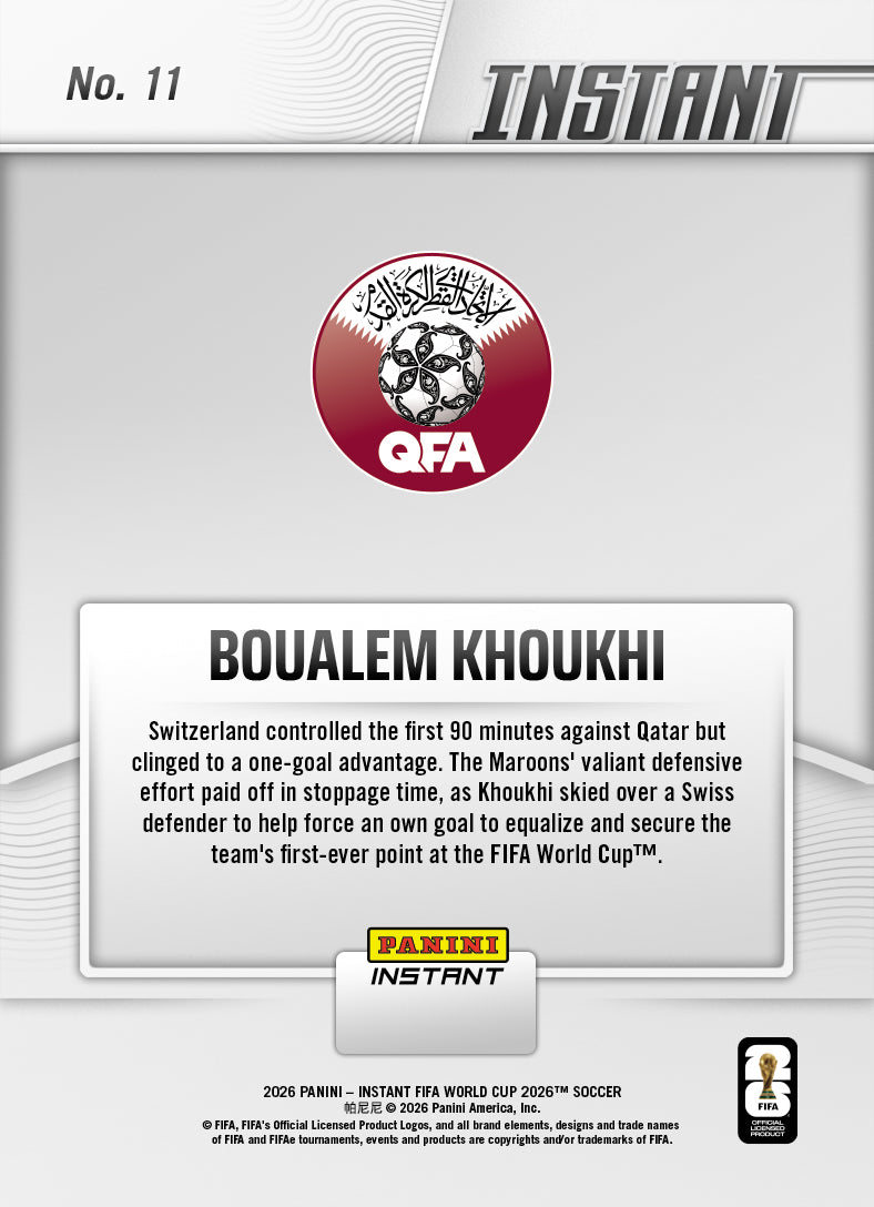 Boualem Khouki - 2026 Panini Instant FIFA World Cup 2026™ #11