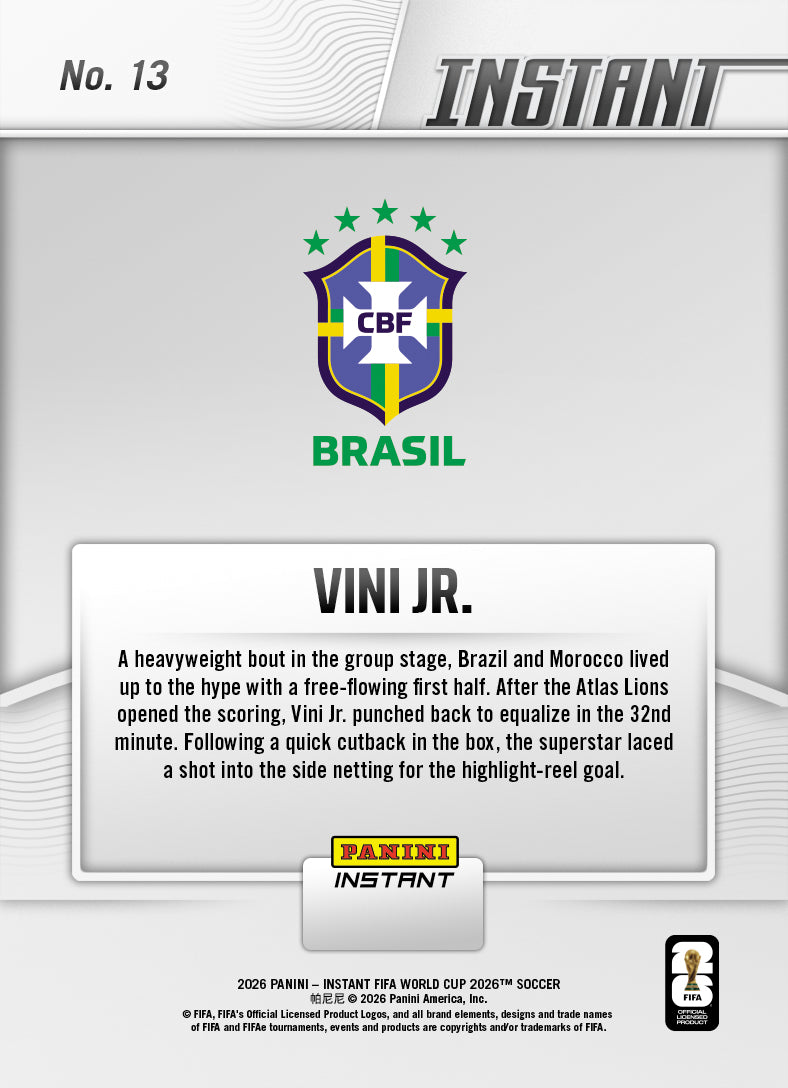Vini Jr. - 2026 Panini Instant FIFA World Cup 2026™ #13