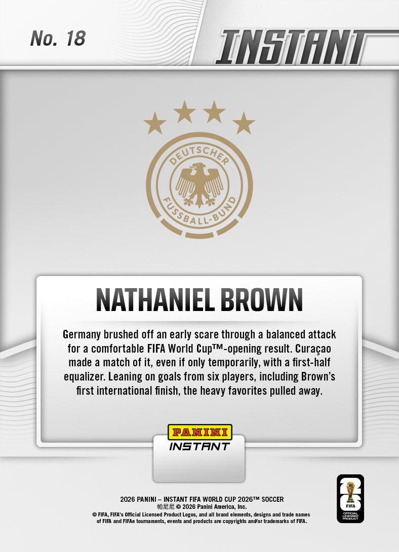 Nathaniel Brown - 2026 Panini Instant FIFA World Cup 2026™ #18