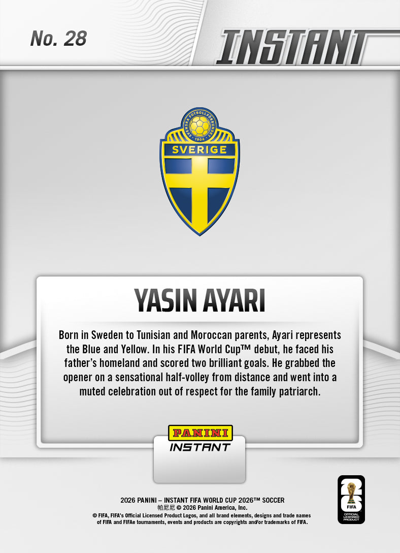 Yasin Ayari - 2026 Panini Instant FIFA World Cup 2026™ #28
