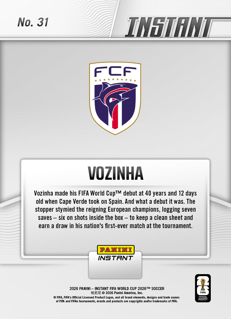 Vozinha - 2026 Panini Instant FIFA World Cup 2026™ #31
