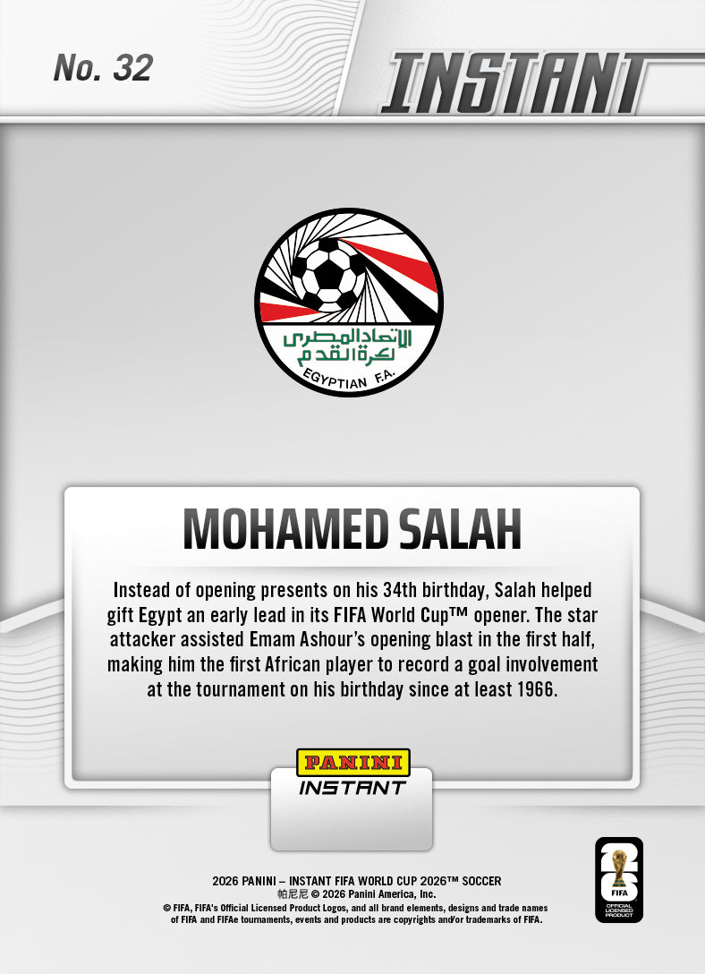 Mohamed Salah - 2026 Panini Instant FIFA World Cup 2026™ #32