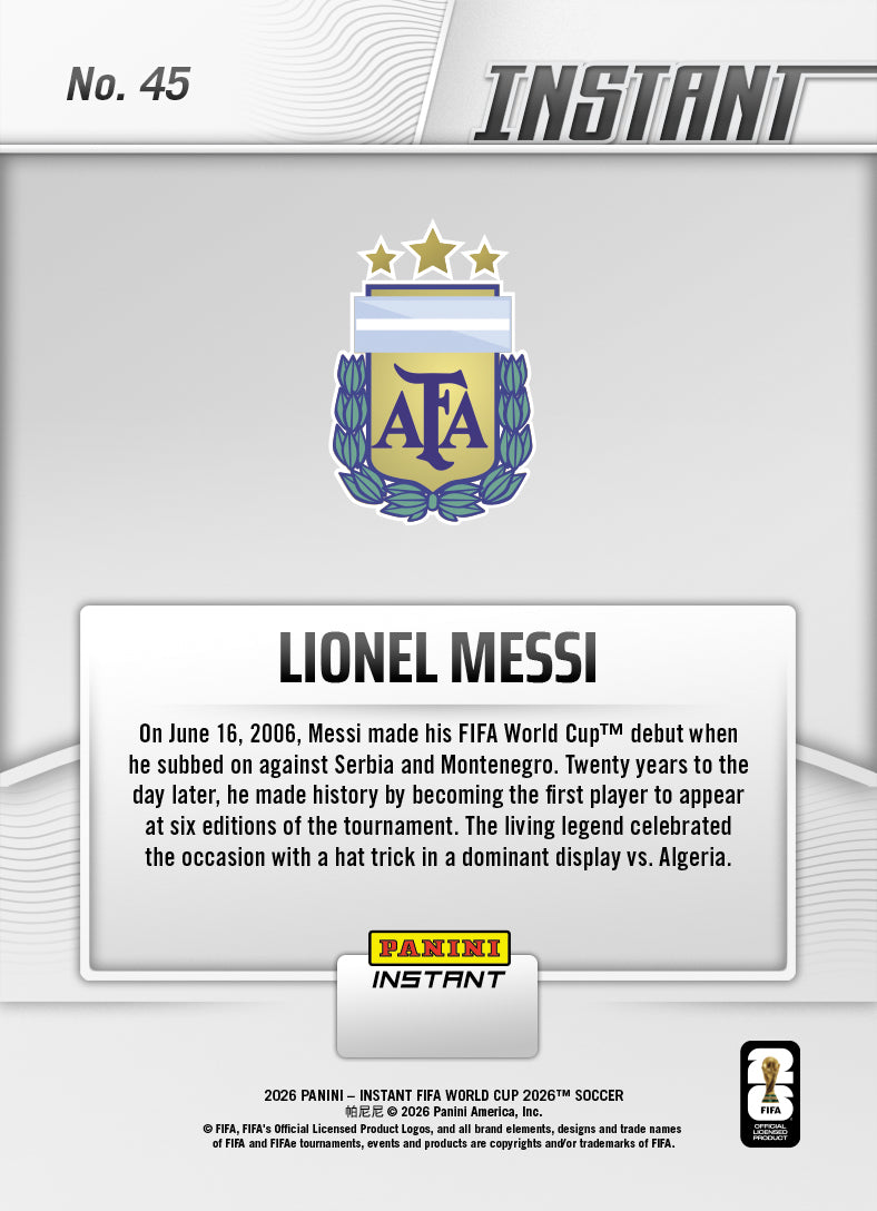 Lionel Messi - 2026 Panini Instant FIFA World Cup 2026™ #45