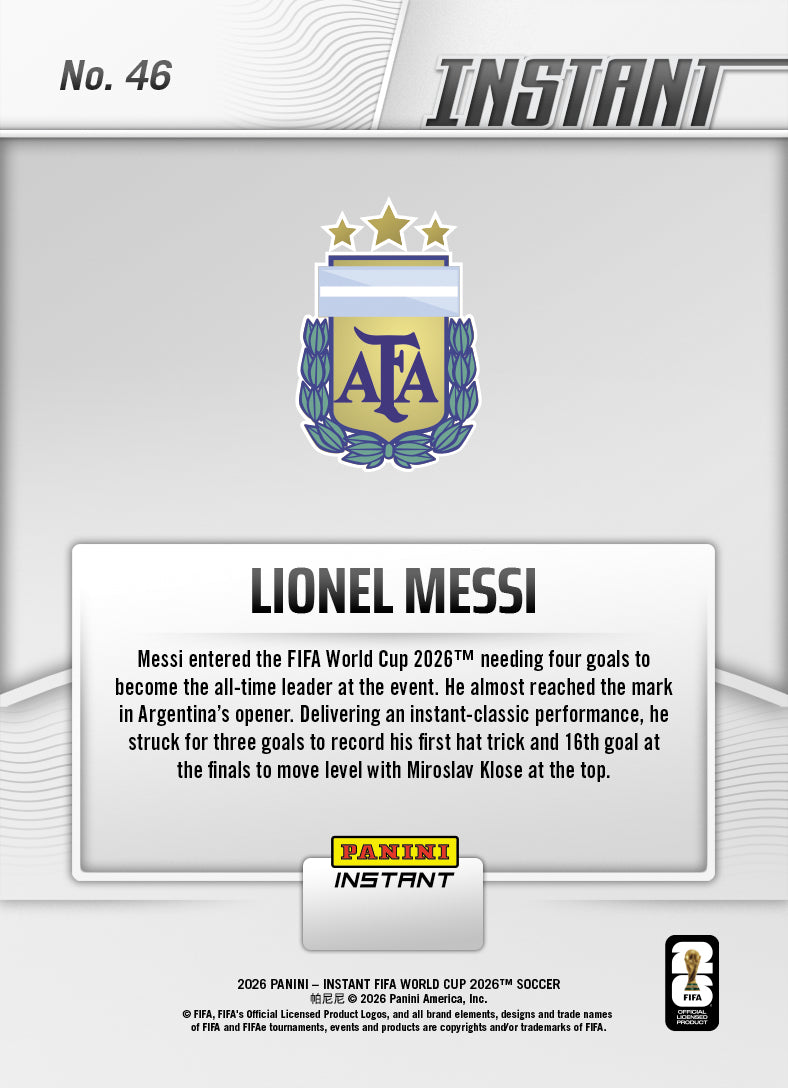 Lionel Messi - 2026 Panini Instant FIFA World Cup 2026™ #46