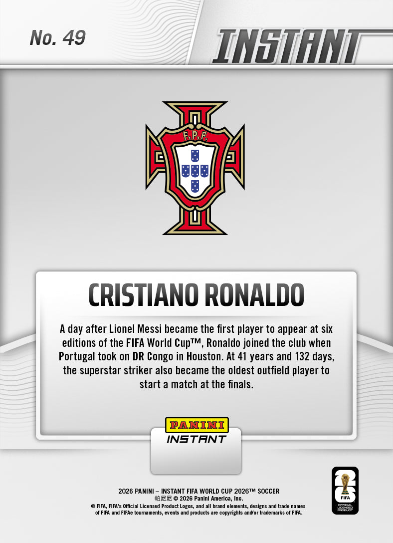 Cristiano Ronaldo - 2026 Panini Instant FIFA World Cup 2026™ #49
