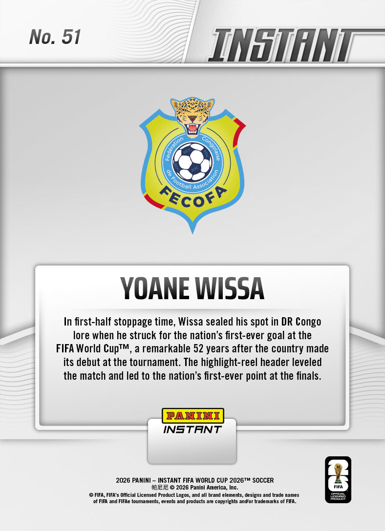 Yoane Wissa - 2026 Panini Instant FIFA World Cup 2026™ #51