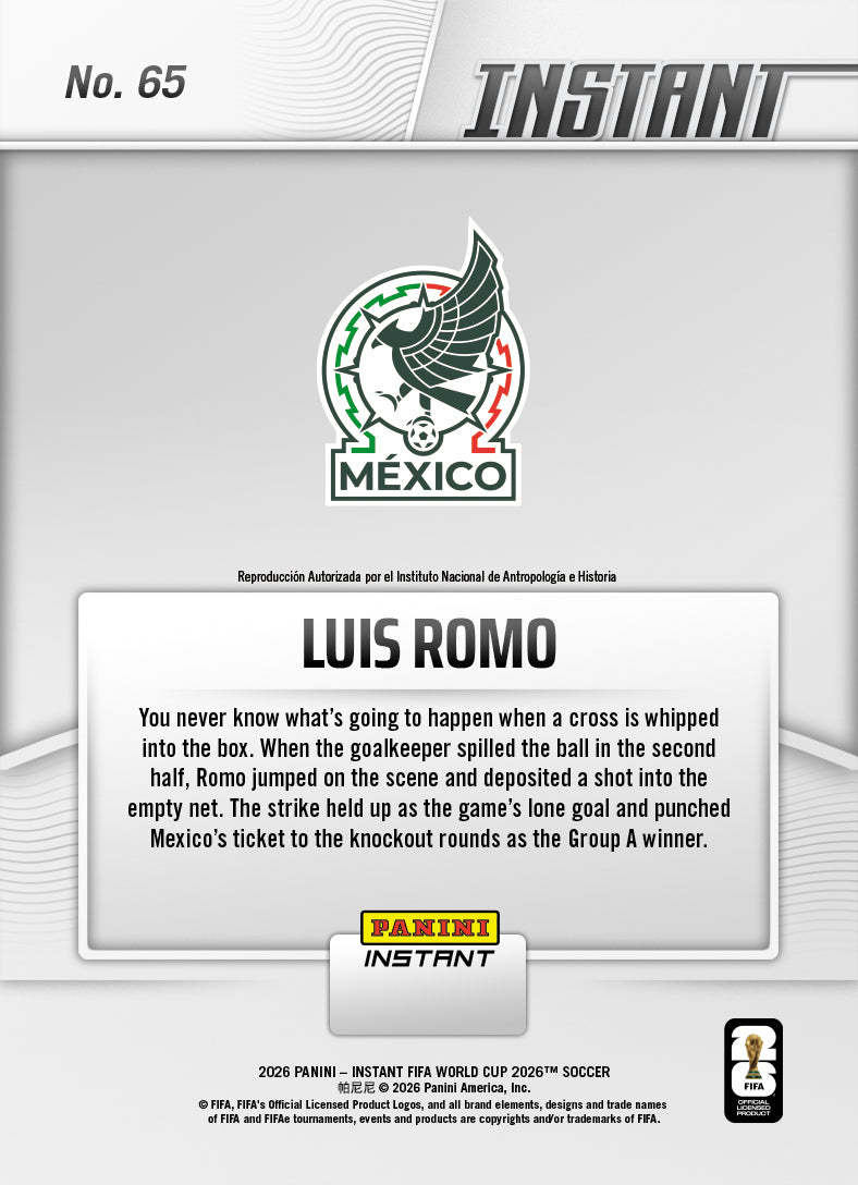 Luis Romo - 2026 Panini Instant FIFA World Cup 2026™ #65