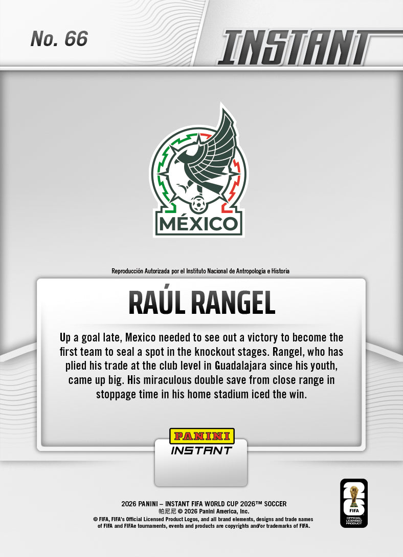 Raul Rangel - 2026 Panini Instant FIFA World Cup 2026™ #66
