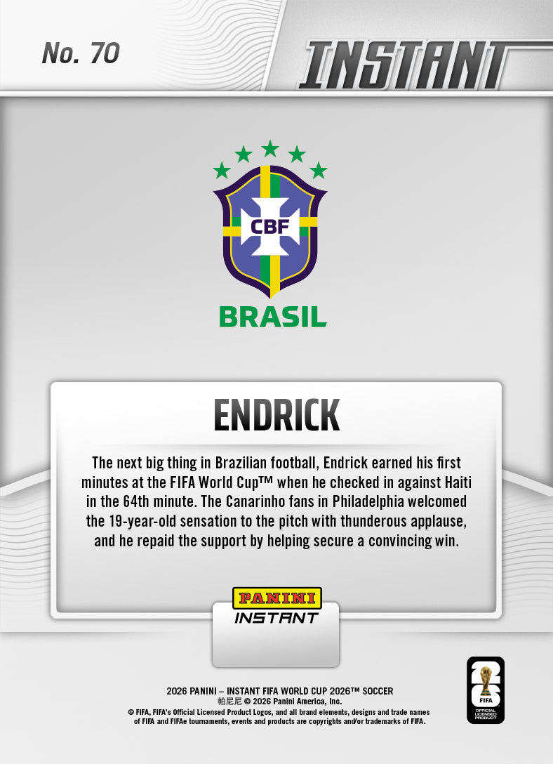 Endrick - 2026 Panini Instant FIFA World Cup 2026™ #70
