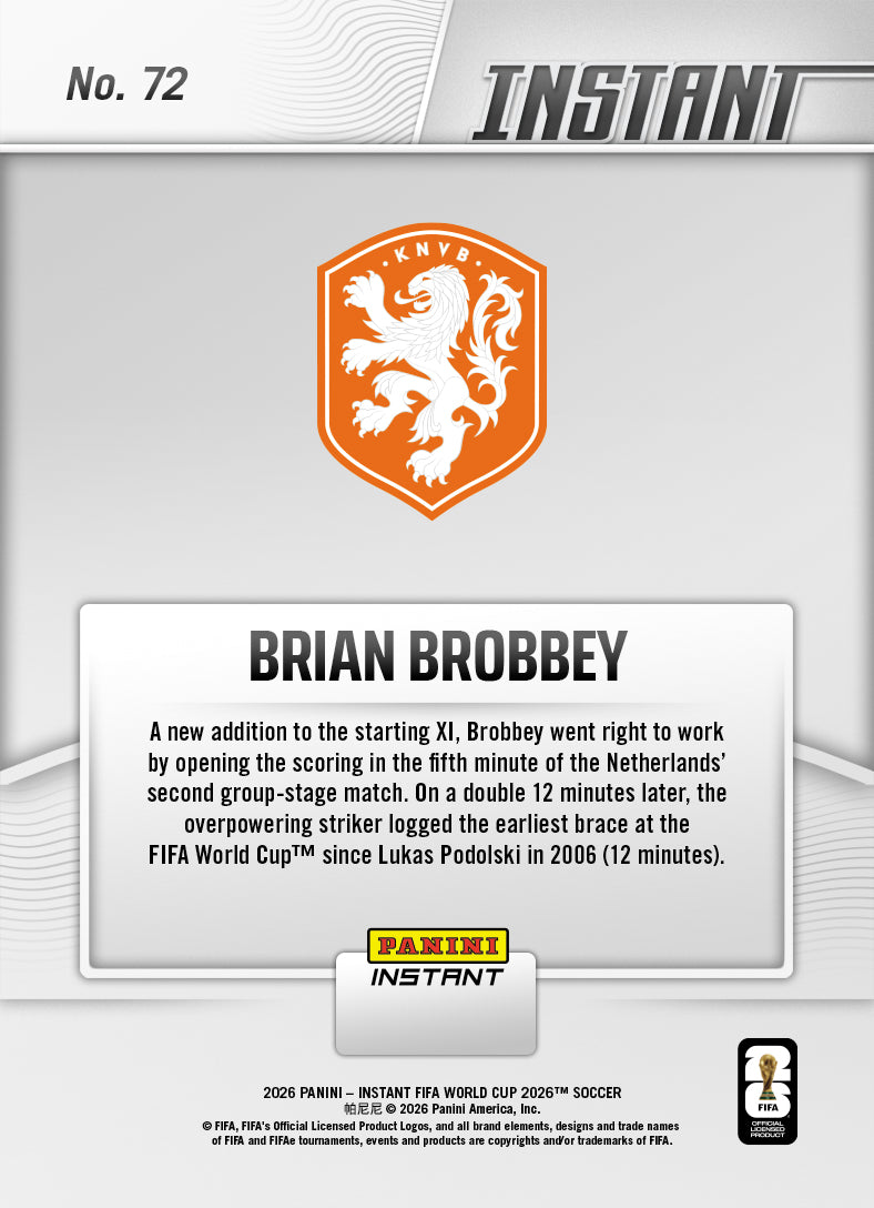 Brian Brobbey - 2026 Panini Instant FIFA World Cup 2026™ #72