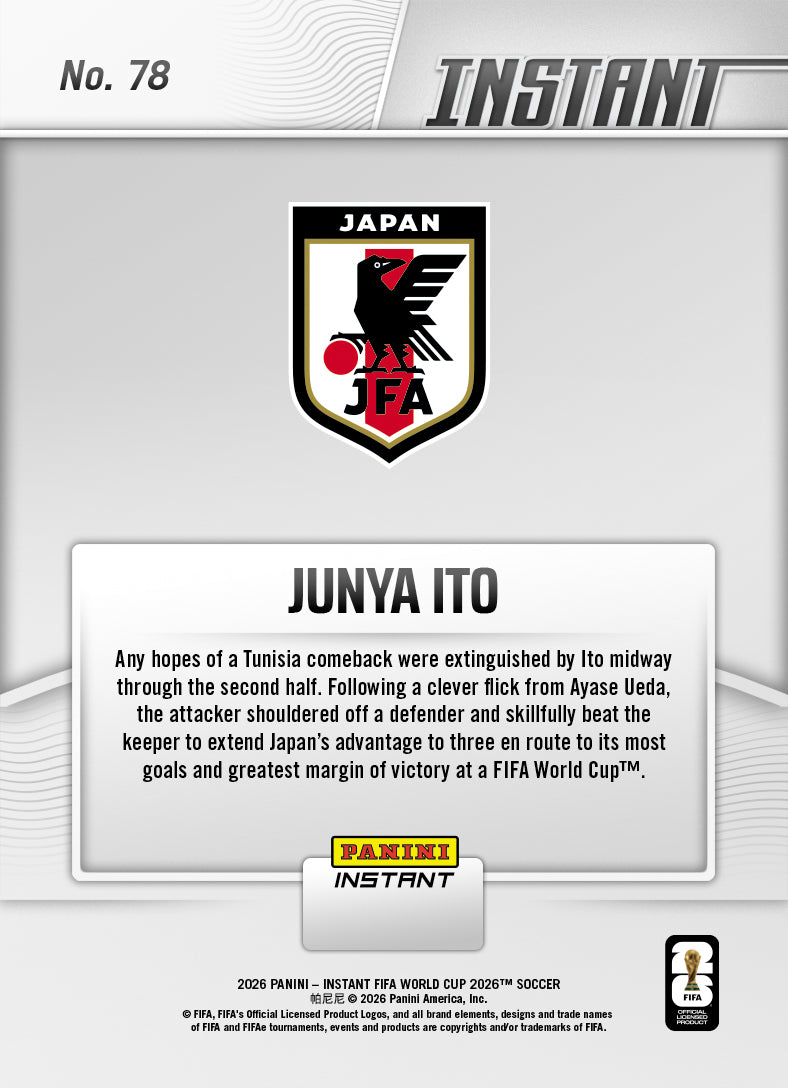 Junya Ito - 2026 Panini Instant FIFA World Cup 2026™ #78