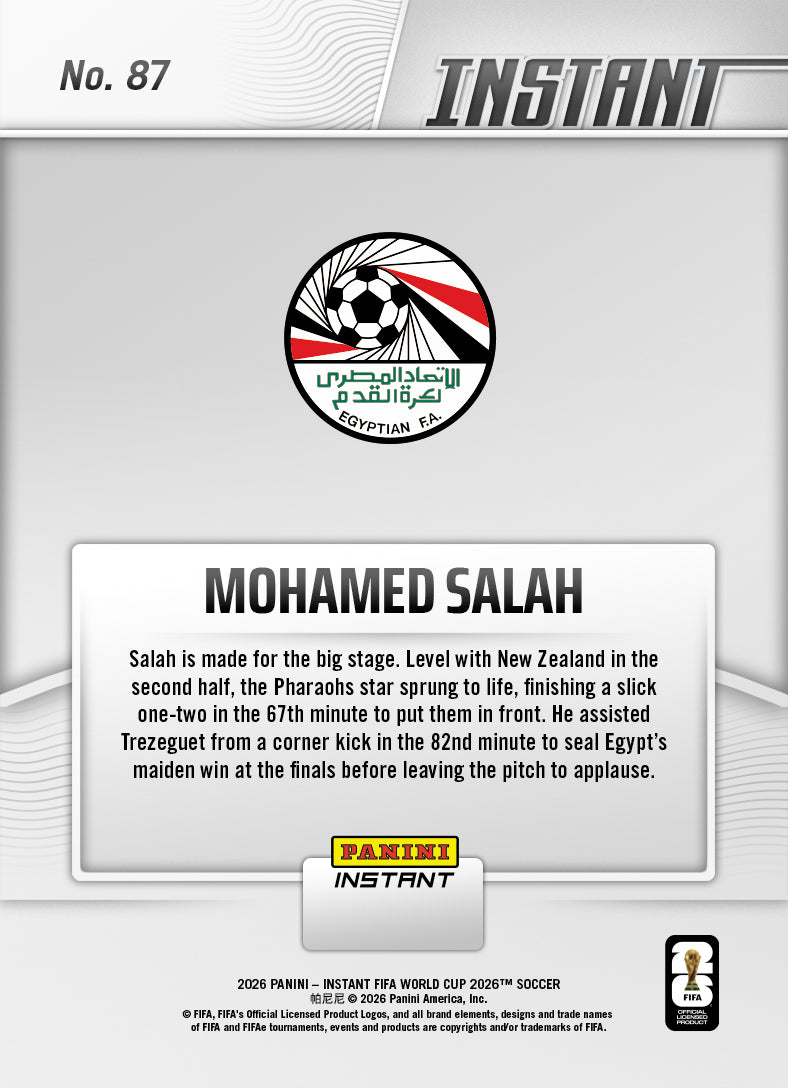 Mohamed Salah - 2026 Panini Instant FIFA World Cup 2026™ #87