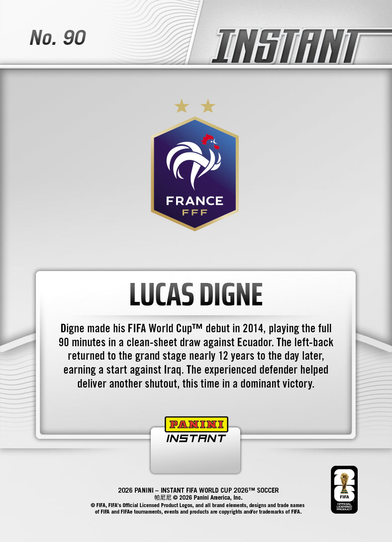 Lucas Digne - 2026 Panini Instant FIFA World Cup 2026™ #90