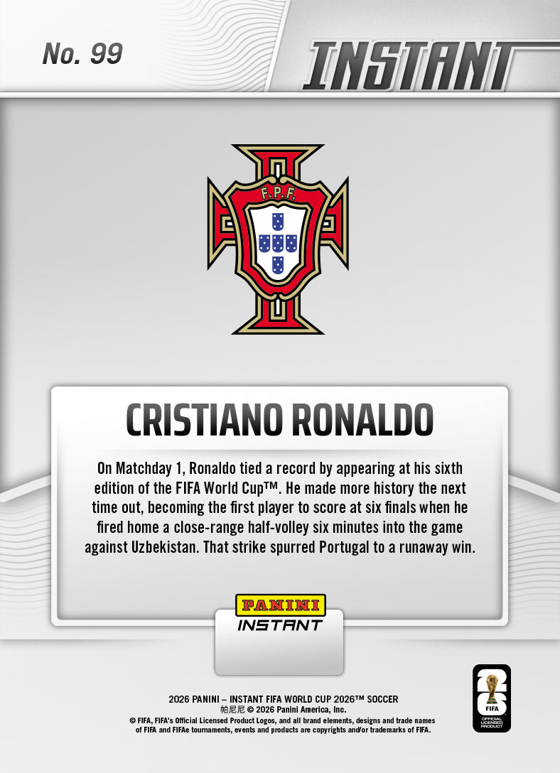 Cristiano Ronaldo - 2026 Panini Instant FIFA World Cup 2026™ #99