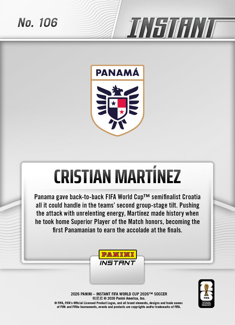 Cristian Martinez - 2026 Panini Instant FIFA World Cup 2026™ #106