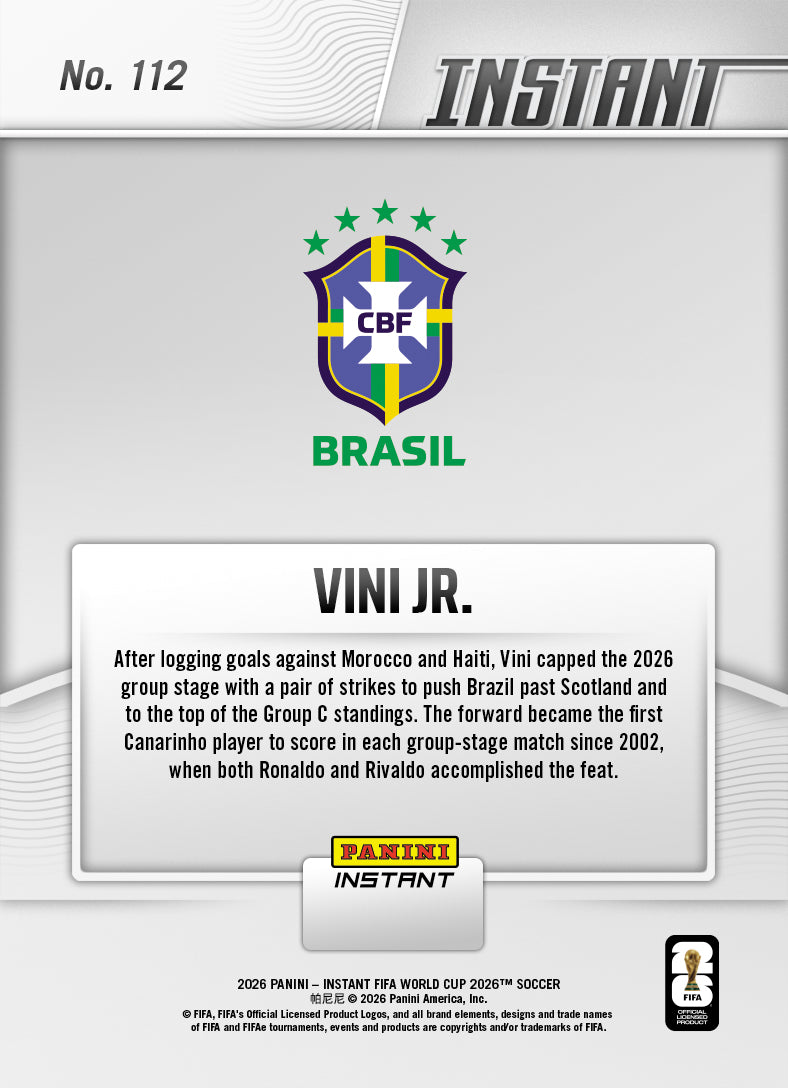 Vini Jr. - 2026 Panini Instant FIFA World Cup 2026™ #112