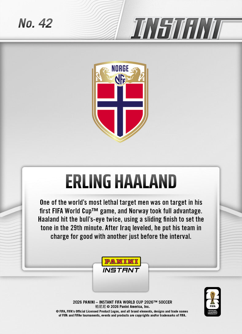 Erling Haaland - 2026 Panini Instant FIFA World Cup 2026™ #42