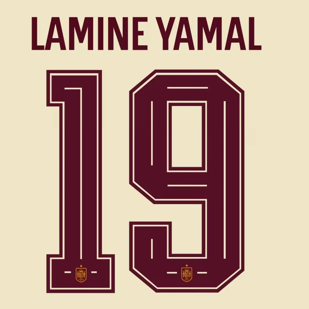 西班牙 2026 背號組 | Spain 2026 Nameset