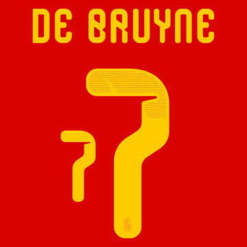 比利時 2026 背號組 | Belgium 2026 Nameset