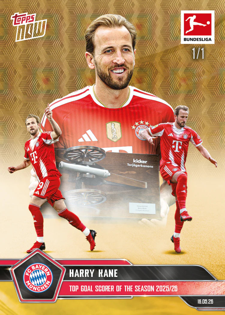 [5/26限時預購] Harry Kane 2025-26 Bundesliga Topps NOW® - Card 194