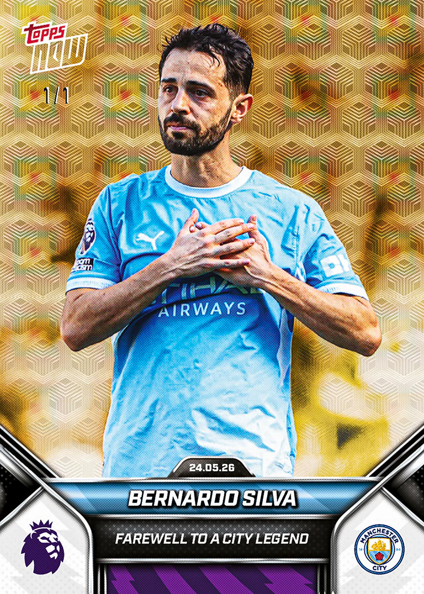 [6/2限時預購] Bernardo Silva - 2025-26 Premier League Topps NOW® - Card 202