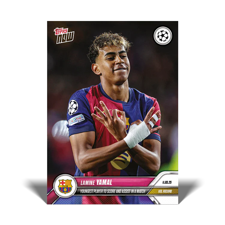 ToppsNow | Lamine Yamal | 2024-25 UCL | Card 121