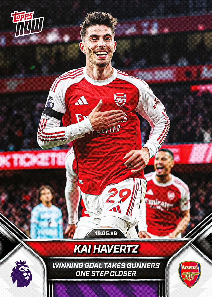 [5/25限時預購] Kai Havertz 2025-26 Premier League Topps NOW® - Card 197