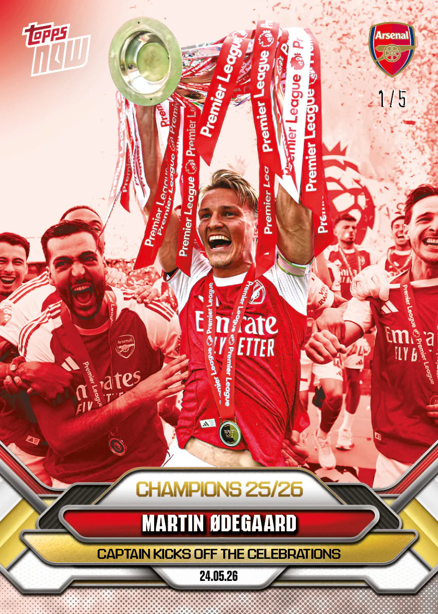 [5/31限時預購] Martin Ødegaard - 2025-26 Arsenal FC Topps NOW® - Card 7