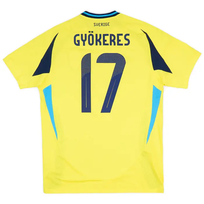 2024-25 Sweden Home Shirt + Gyokeres