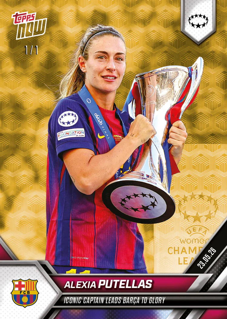 [6/2限時預購] Alexia Putellas - 2025-26 UWCL Topps NOW® - Card 31