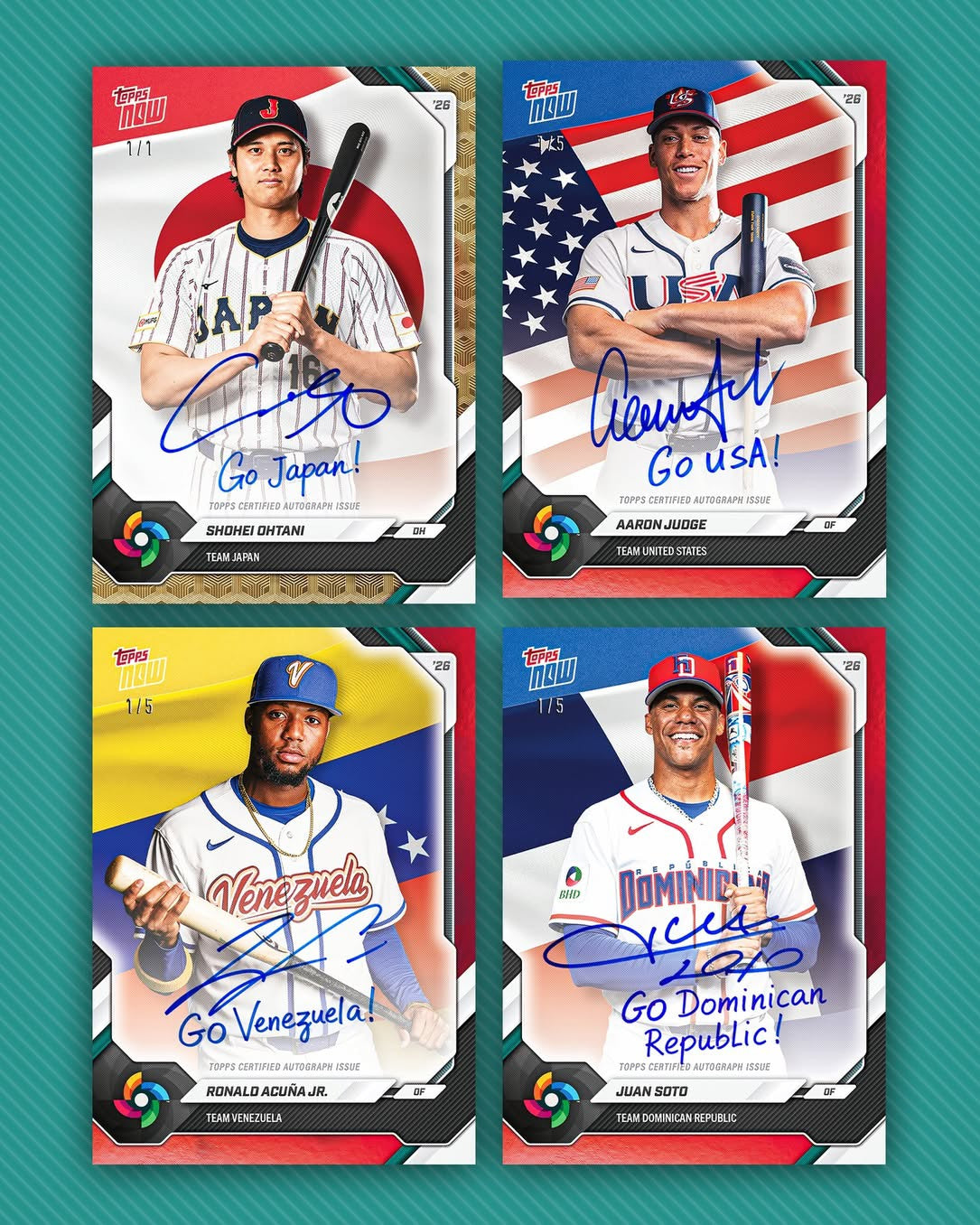2026 WBC Topps NOW® 國家隊組