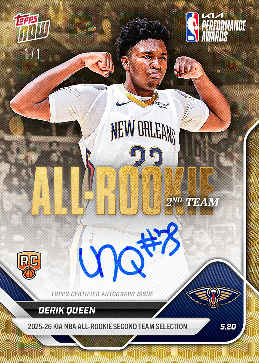 [5/23限時預購] 2025-26 NBA Topps NOW All Rookie