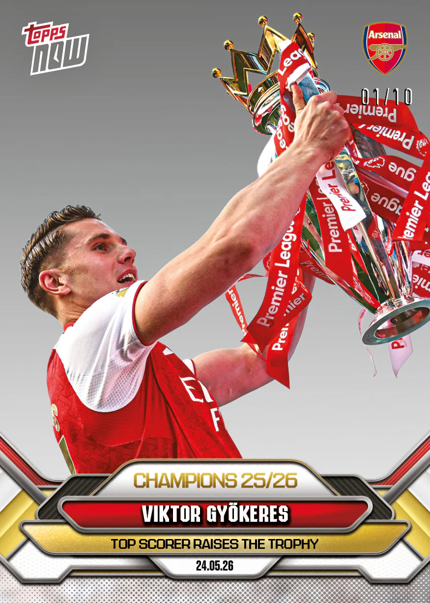[5/31限時預購] Viktor Gyökeres - 2025-26 Arsenal FC Topps NOW® - Card 3