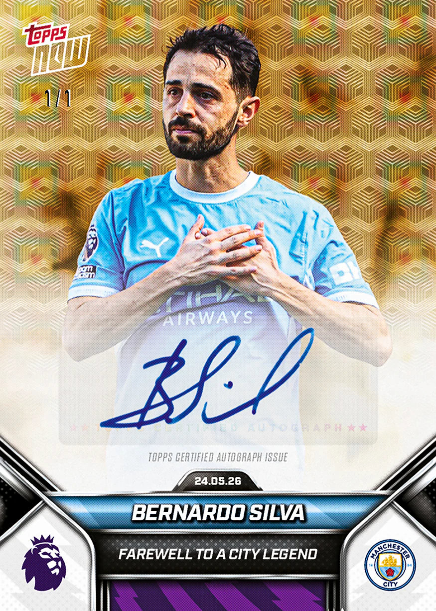 [6/2限時預購] Bernardo Silva - 2025-26 Premier League Topps NOW® - Card 202