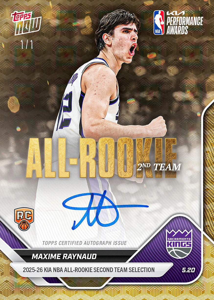 [5/23限時預購] 2025-26 NBA Topps NOW All Rookie