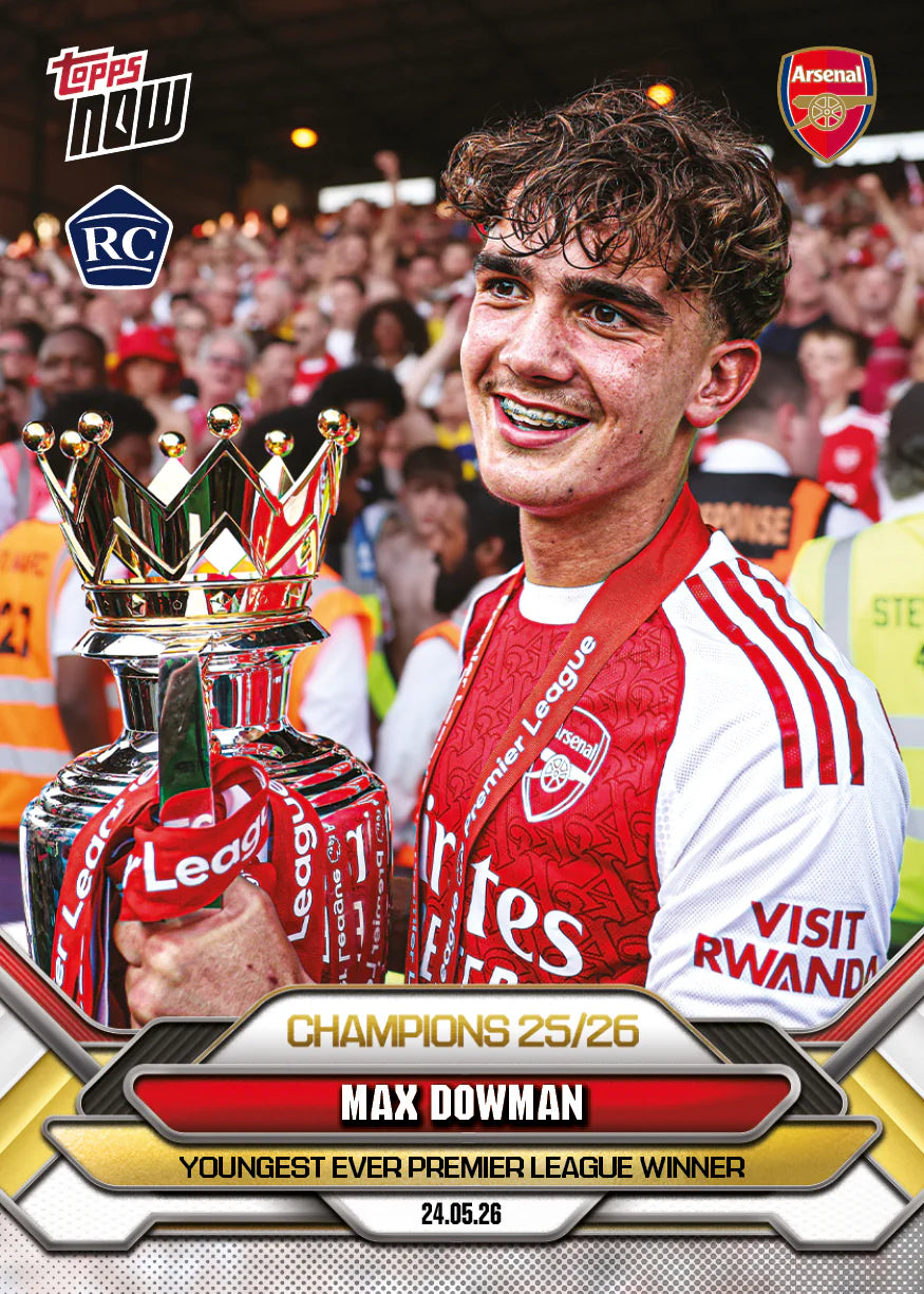 [5/31限時預購] Max Dowman - 2025-26 Arsenal FC Topps NOW® - Card 2