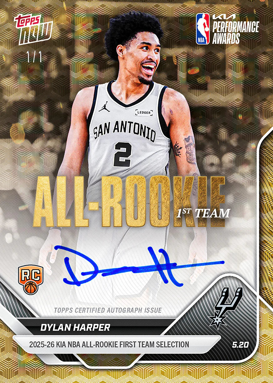 [5/23限時預購] 2025-26 NBA Topps NOW All Rookie