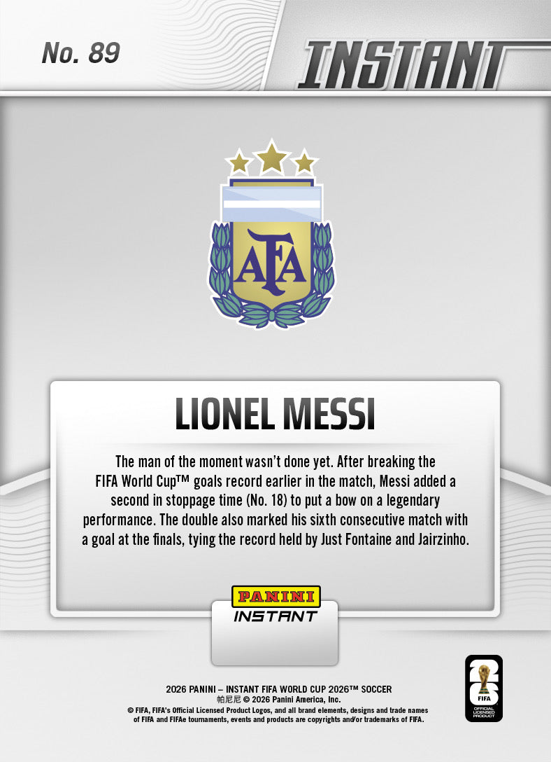 Lionel Messi - 2026 Panini Instant FIFA World Cup 2026™ #89