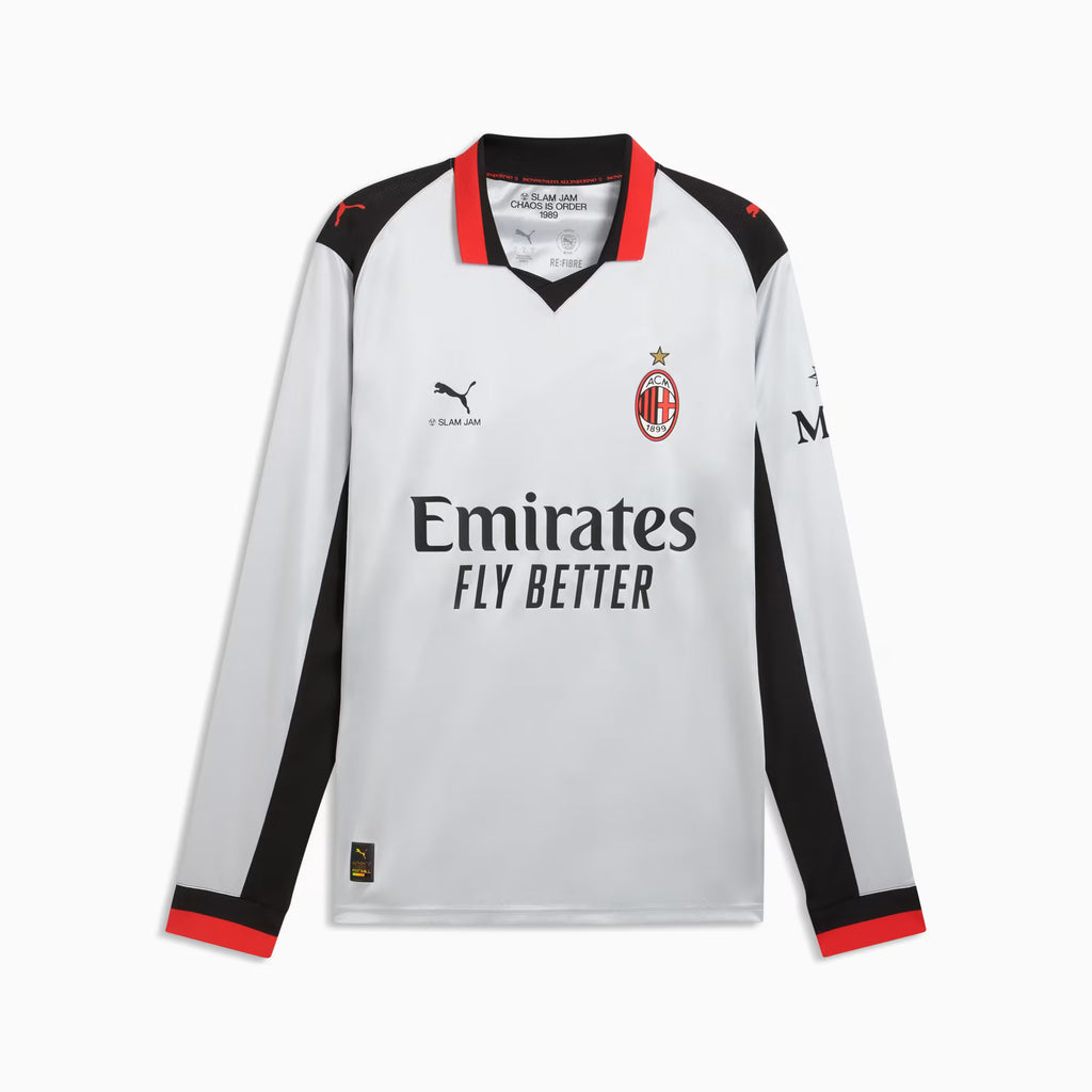 AC米蘭 25/26 三客銀 | AC Milan 25/26 Fourth X Slam Jam LS Silver