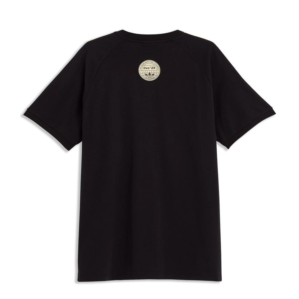 Oasis Live '25 Adidas 3 Stripes T-Shirt Black