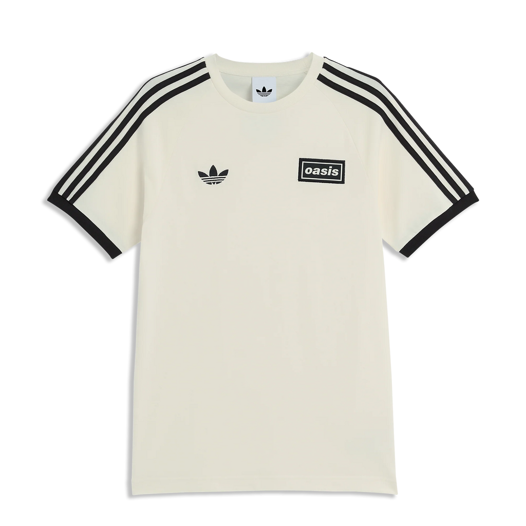 Oasis Live '25 Adidas 3 Stripes T-Shirt White